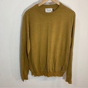 Jack & Jones Yellow Brown Pull Over Knit Sweater XL